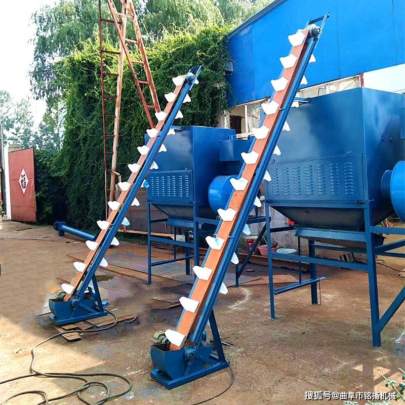 石粉翻斗式提料机自动卸料单斗提升机环链钢斗式上料机