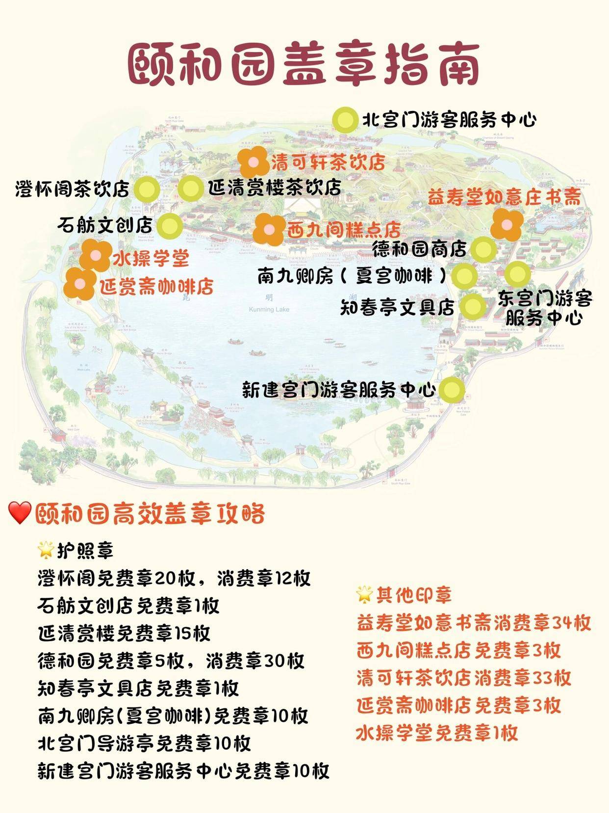 北京颐和园路线盖章游船干饭行李寄存全攻略