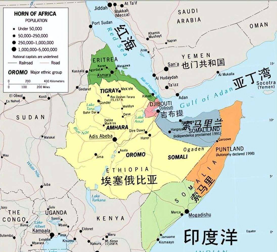 世界地图索马里位置图片