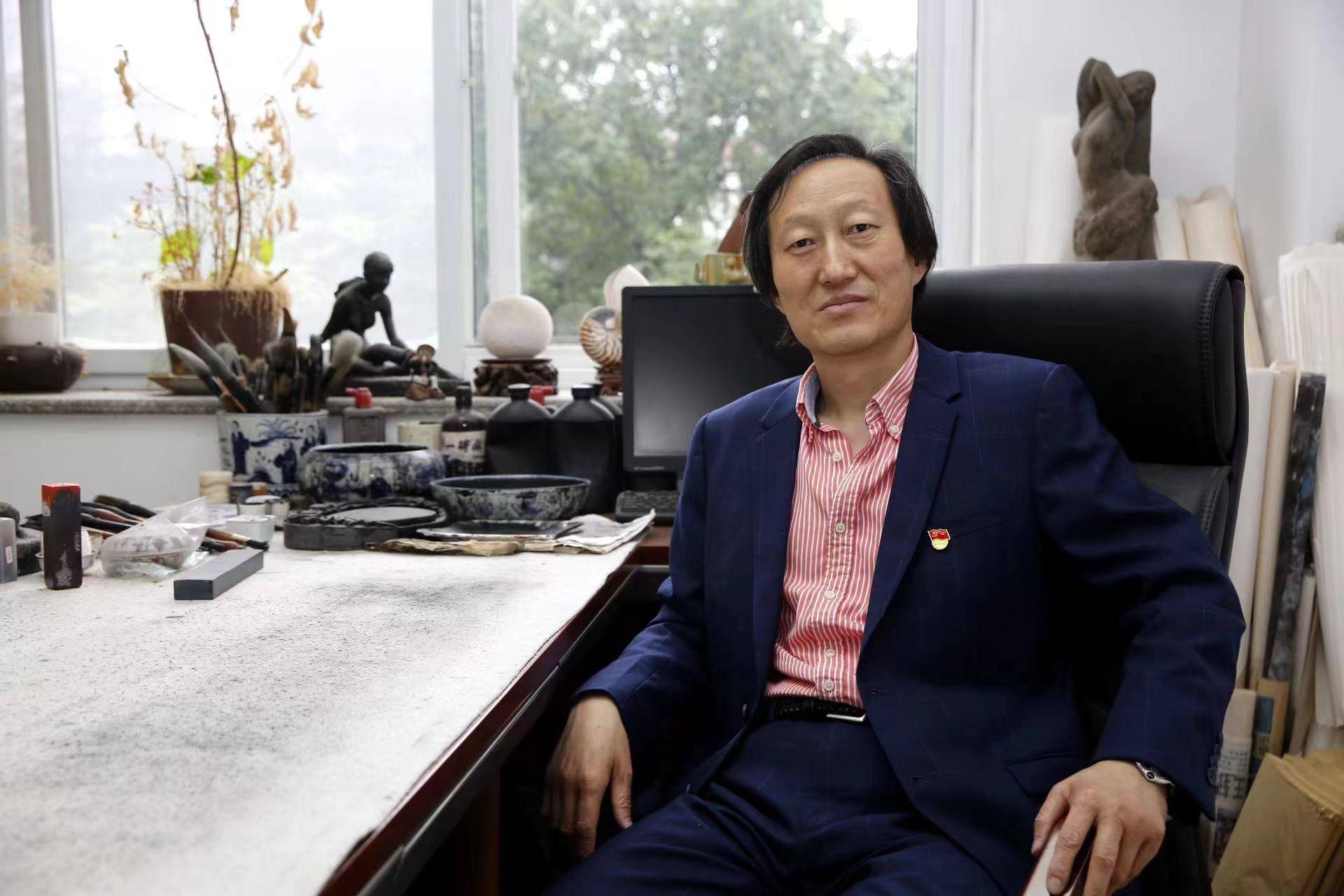 东海渔翁张传斌教授叶海龙鱼端午节国画作品