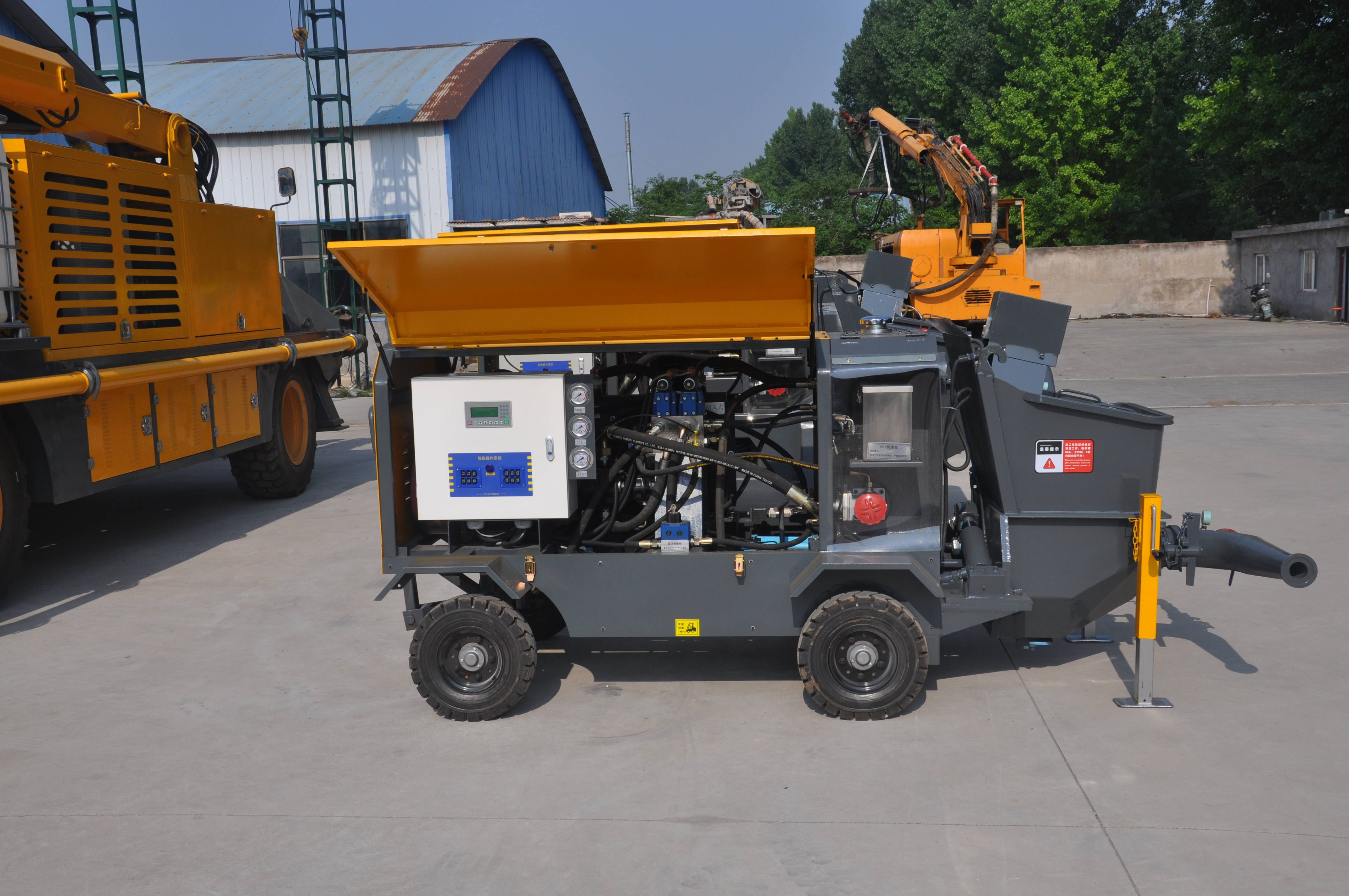 液压湿式护坡混凝土喷浆机 基坑支护湿喷机工作原理与使用方法