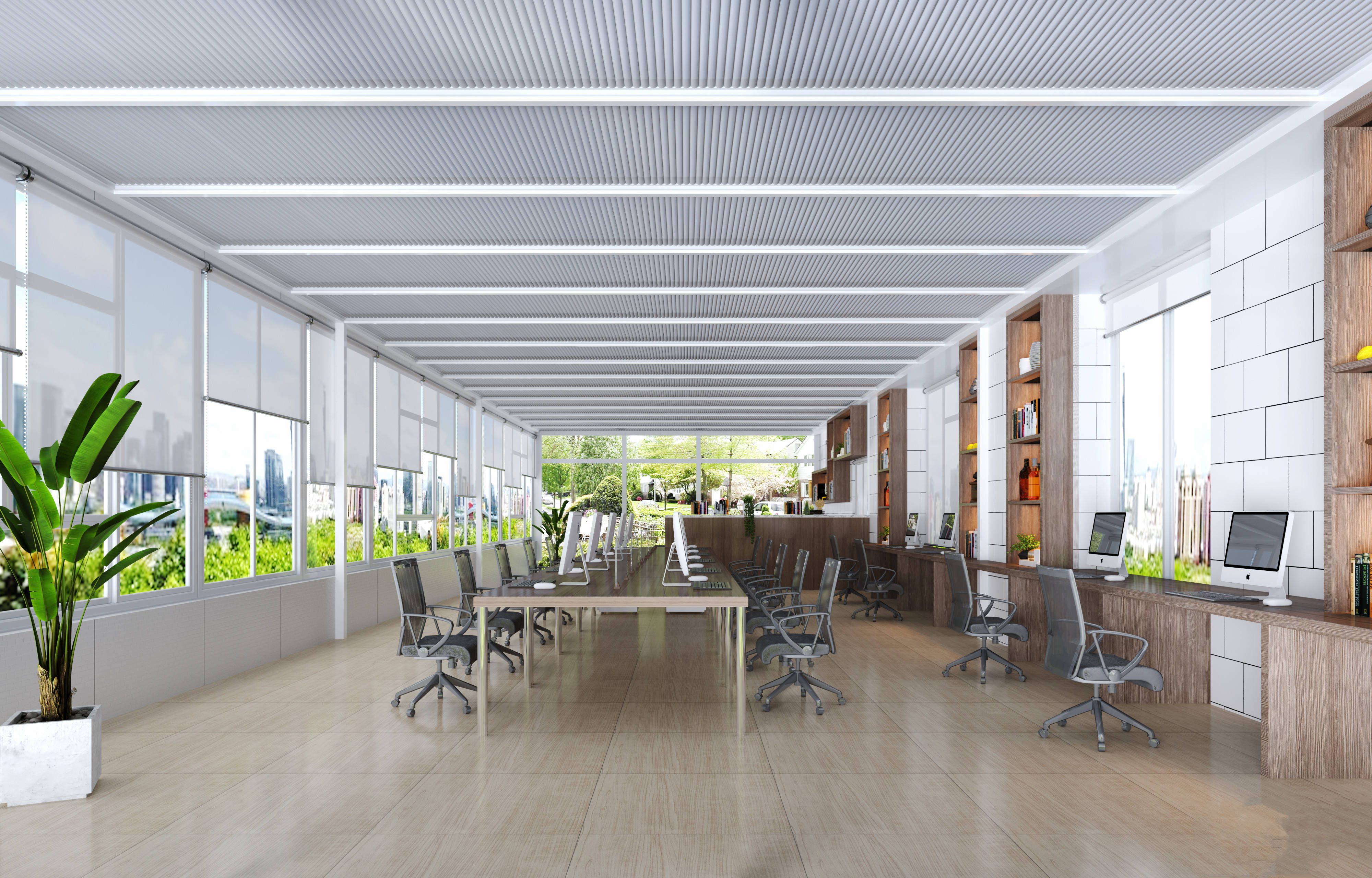 办公室装修分享:舒适明亮的开放式设计,打造团队合作新氛围