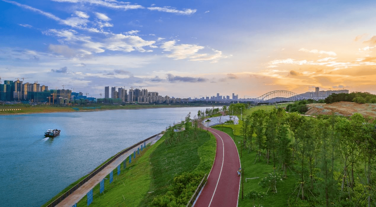 江安河生态湿地公园图片