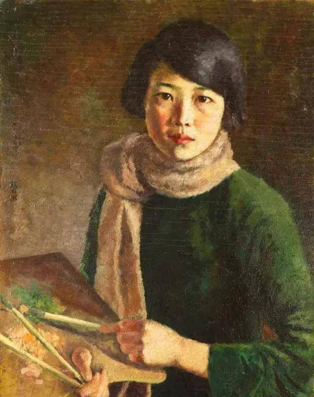 孙多慈自画像令人意想不到的是,被拒后的徐悲鸿,竟又转而去求蒋碧薇