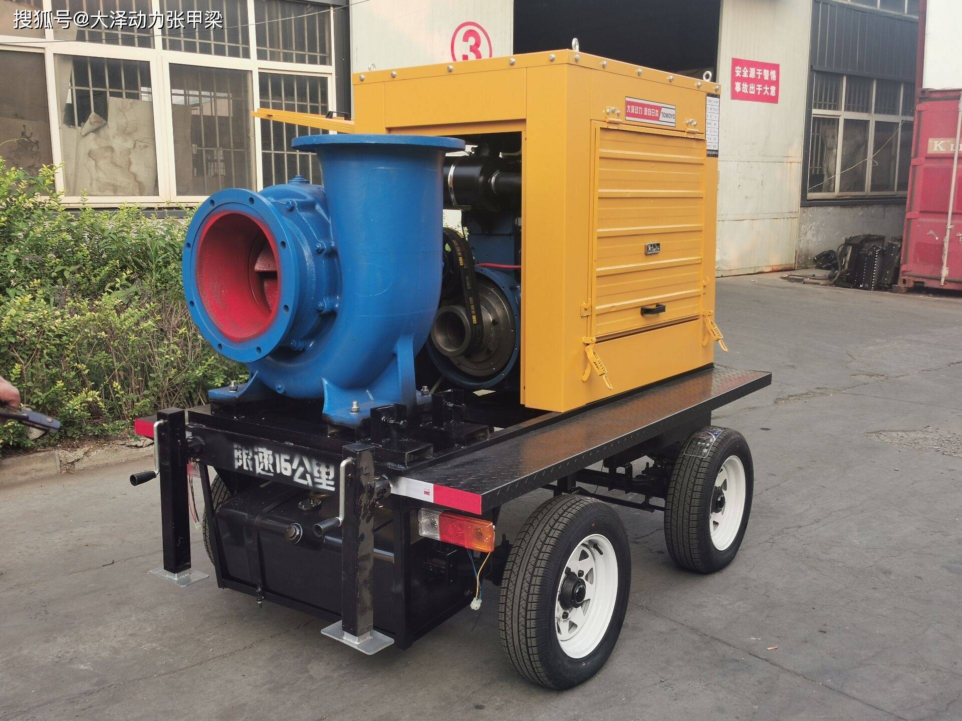 如遇到异常情况或突发故障,应立即按下紧急停机按钮,使柴油水泵机立