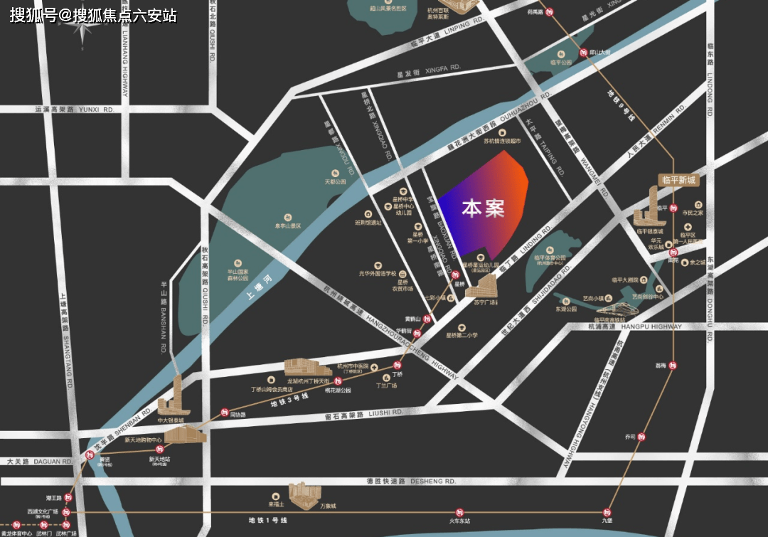 近享苏宁广场,七彩小镇双子繁华商圈,于临平体育公园,天都城欢乐四季