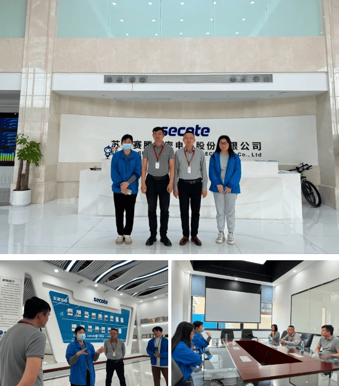 参观考察学校人员先后参观了泛威传动系统有限公司,阿丘科技有限公司