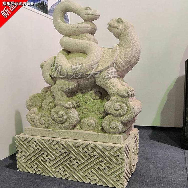 古代石雕四大神兽青龙白虎朱雀玄武石雕图片