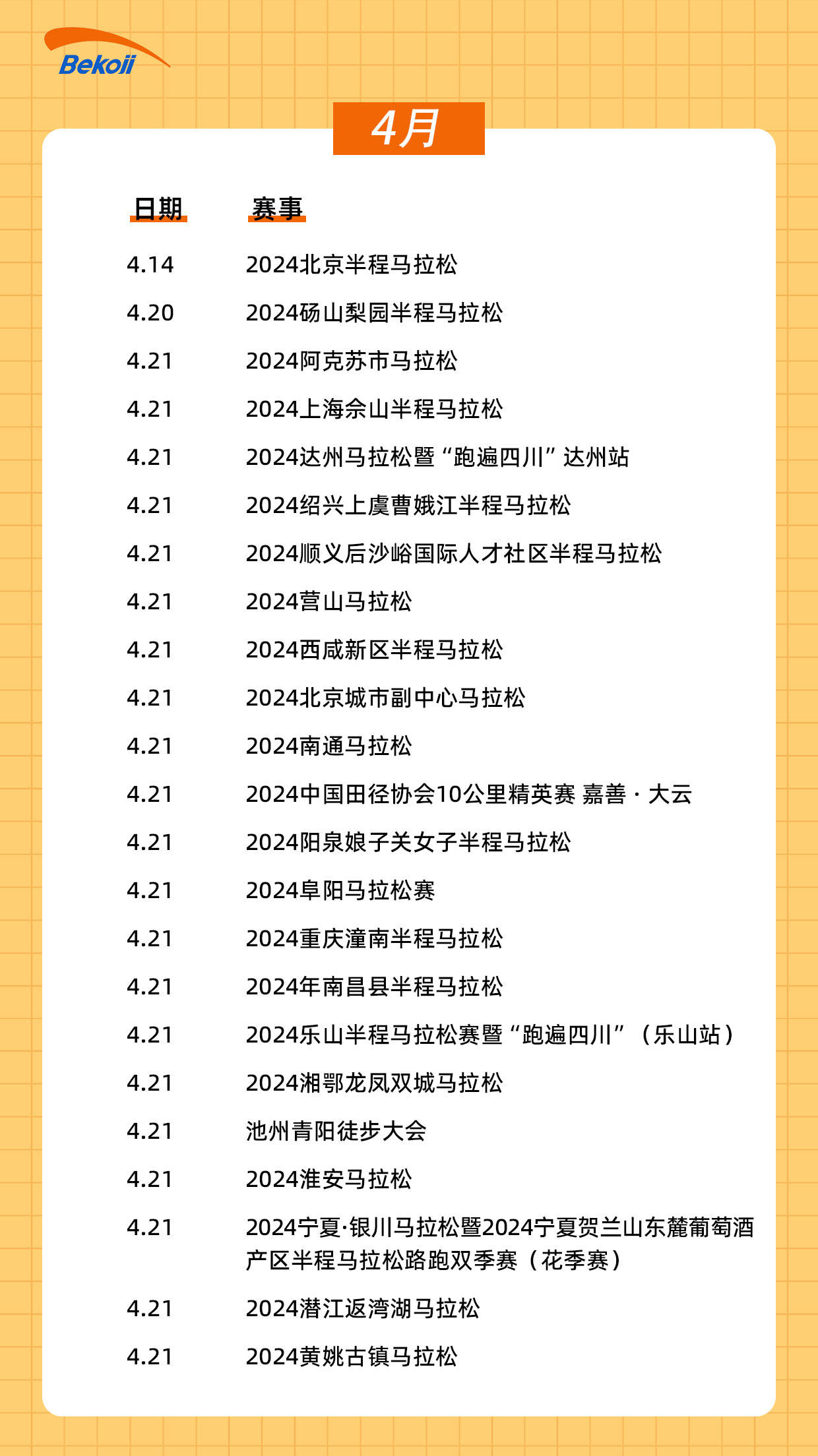 2024中国马拉松赛事日历(4月8号更新)