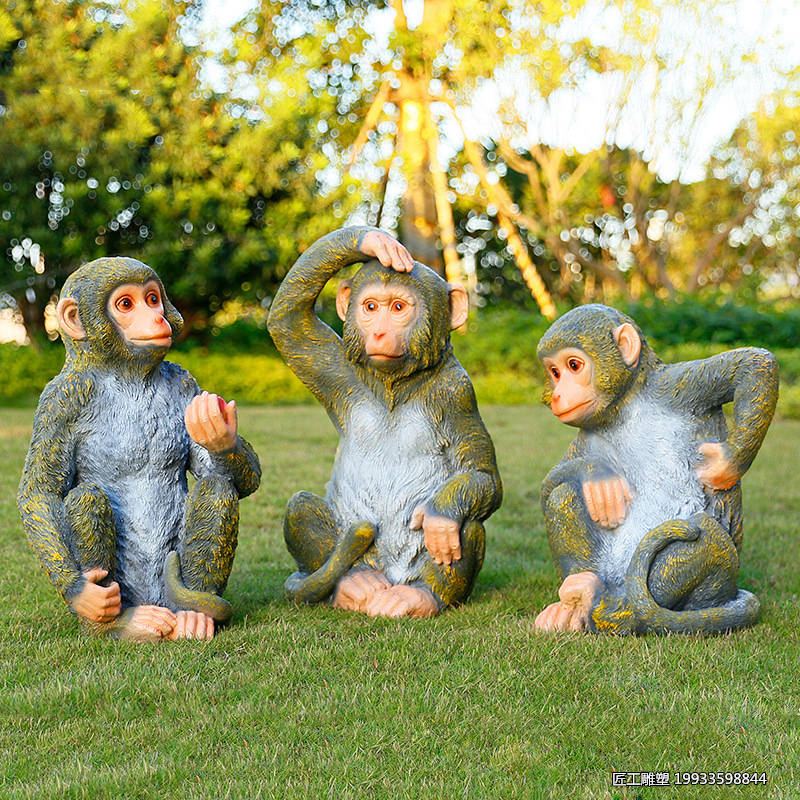 有名的猴子雕塑图片