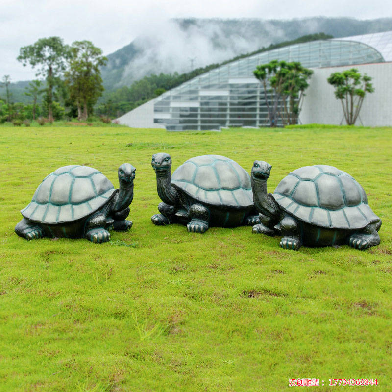 玻璃钢仿铜乌龟摆件雕塑 户外草坪仿真动物小品_文化_自然环境_质感