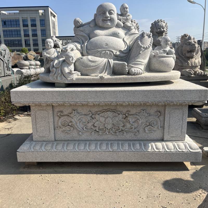 石雕五子戏弥勒佛的寓意是什么？_搜狐网