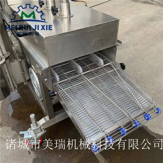 美瑞速冻鱿鱼花裹粉机多功能裹芝麻机小型自动裹粉机滚筒裹芝麻机
