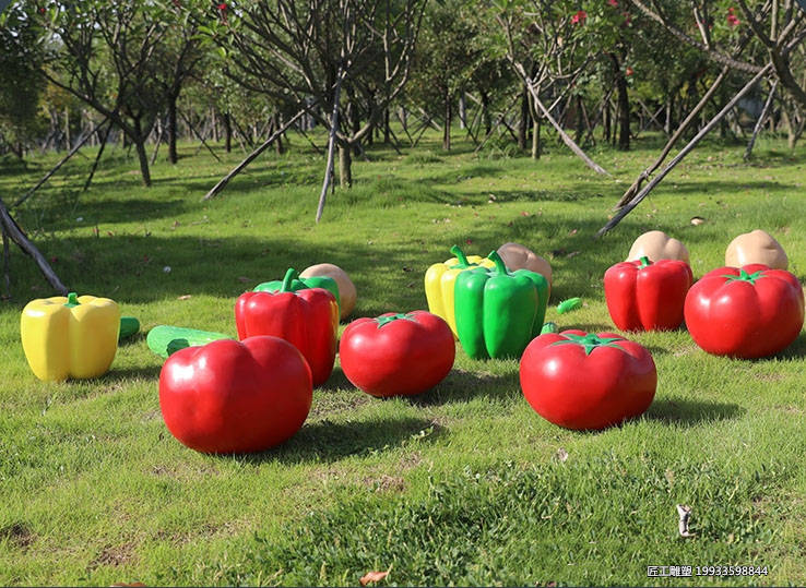 玻璃钢番茄土豆黄瓜雕塑 仿真蔬菜装饰小品