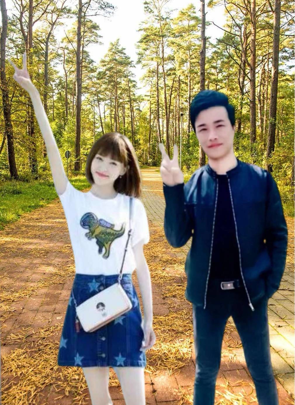 彭传伟#与明星ps合影照
