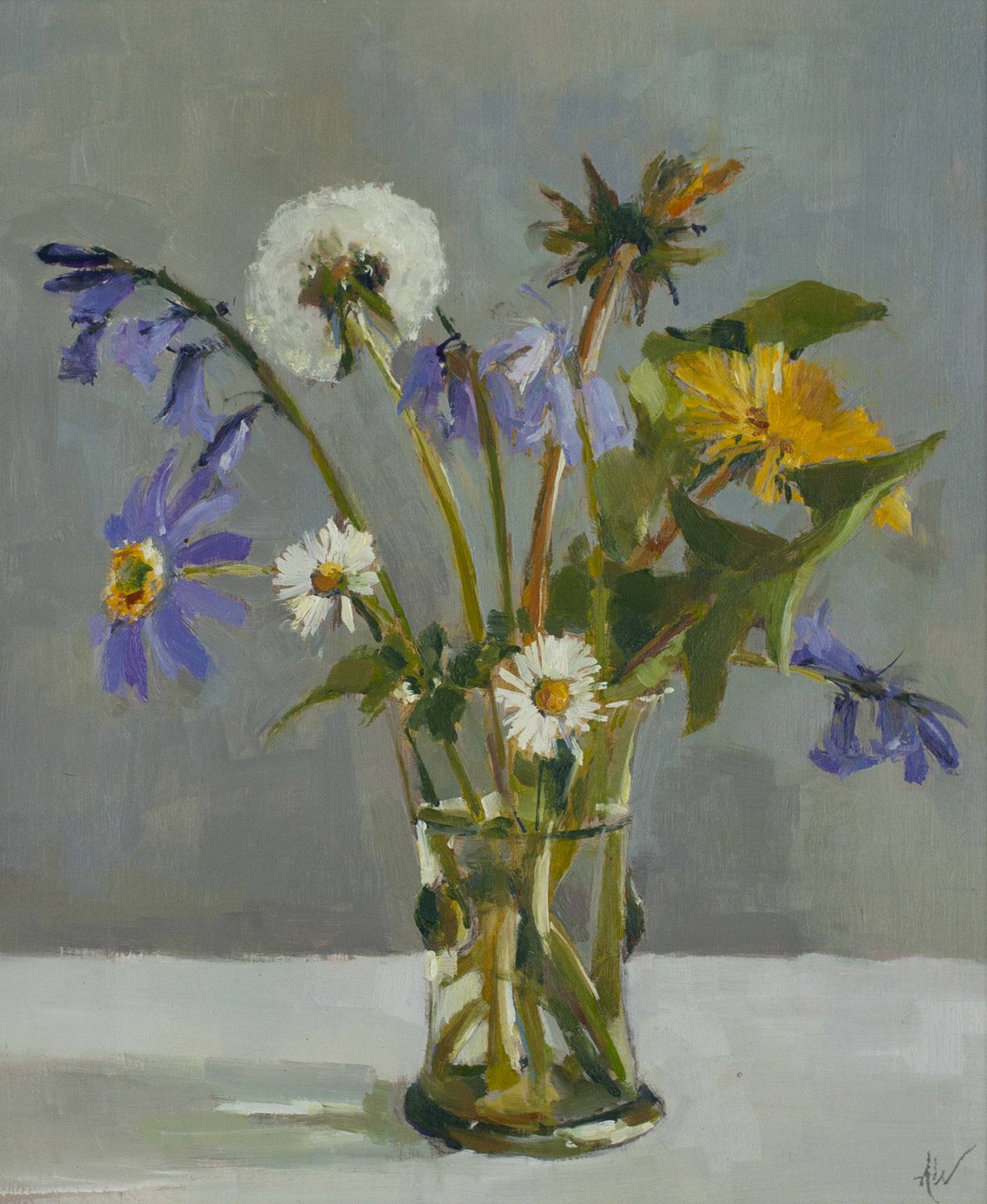 英国画家安妮·沃林annie waring静物油画花卉作品图片素材