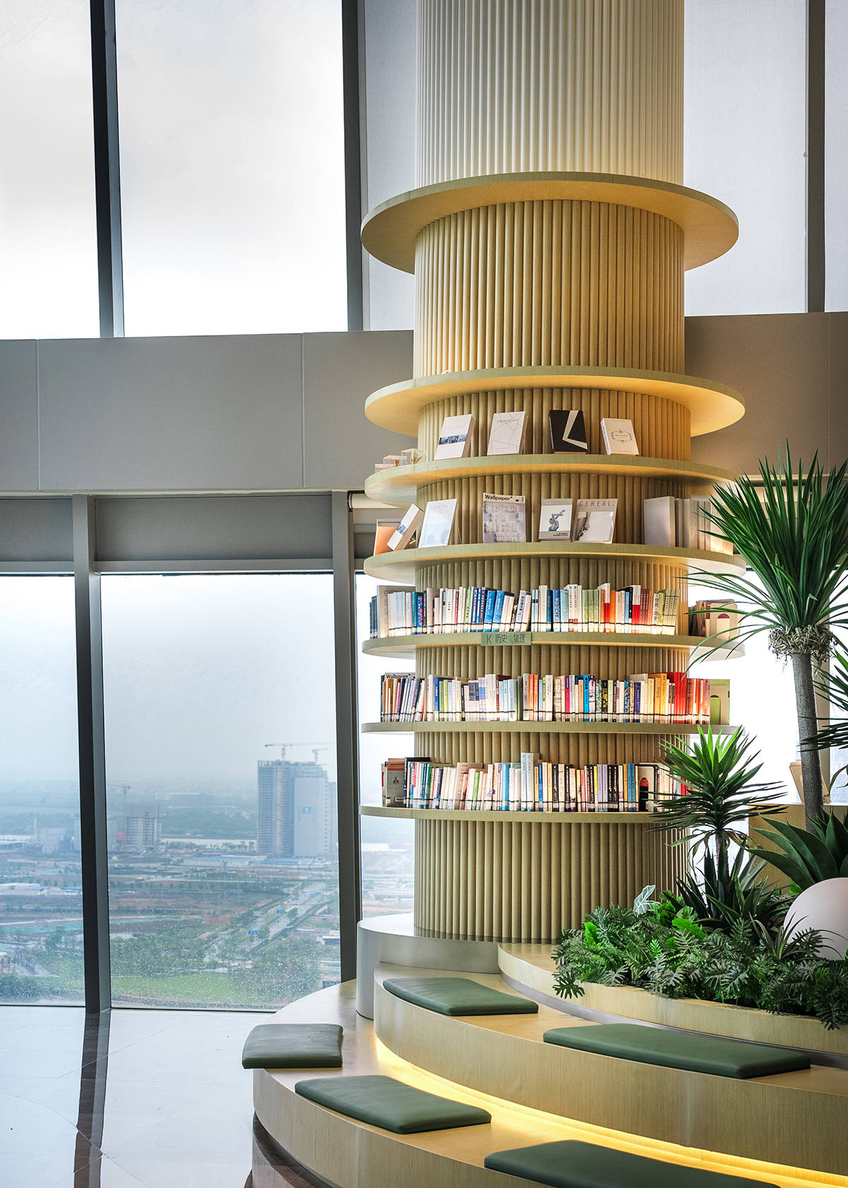 高端写字楼的图书馆设计装修案例