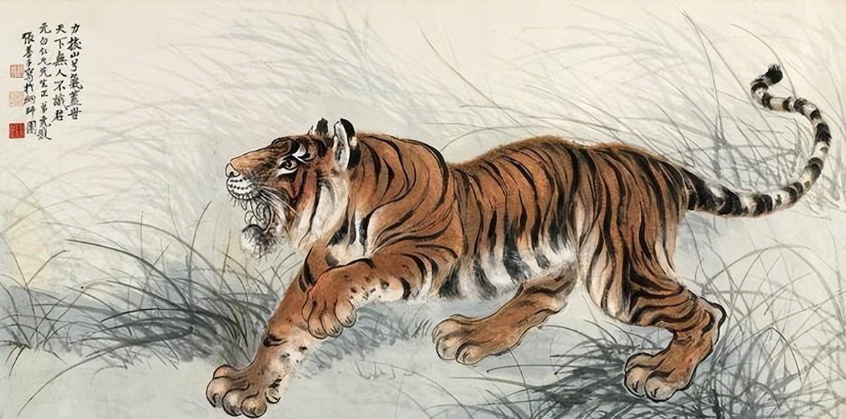 张善孖在绘画上颇有造诣,尤其是他画的老虎,获得了业内业外的一致认可
