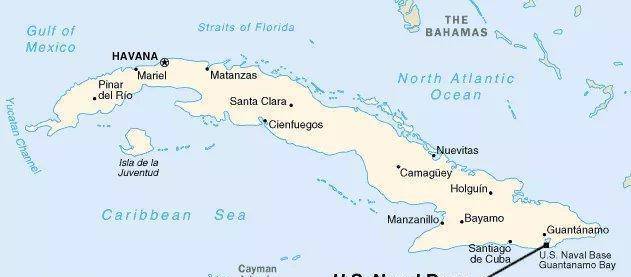 关塔那摩基地地图图片