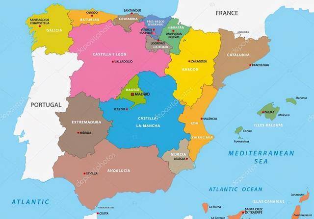 西班牙领土多有意思,占领别国的,被别国占领的,还有在闹独立的