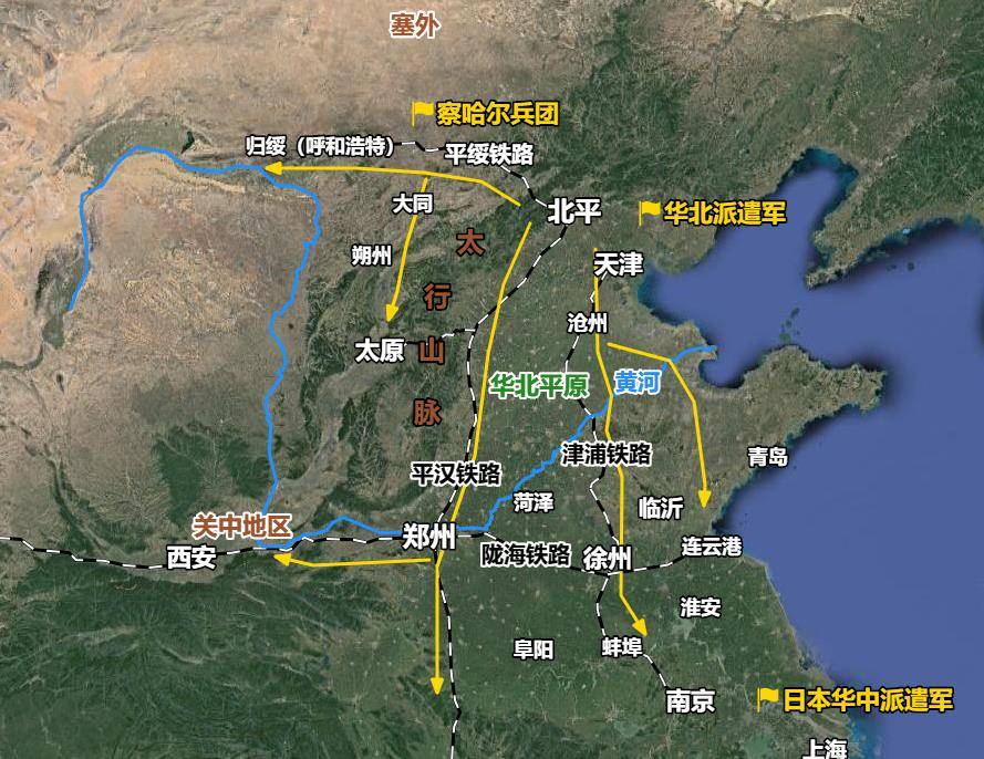 为什么中日双方要投入数十万兵力争夺山西?地图详解"太原会战"