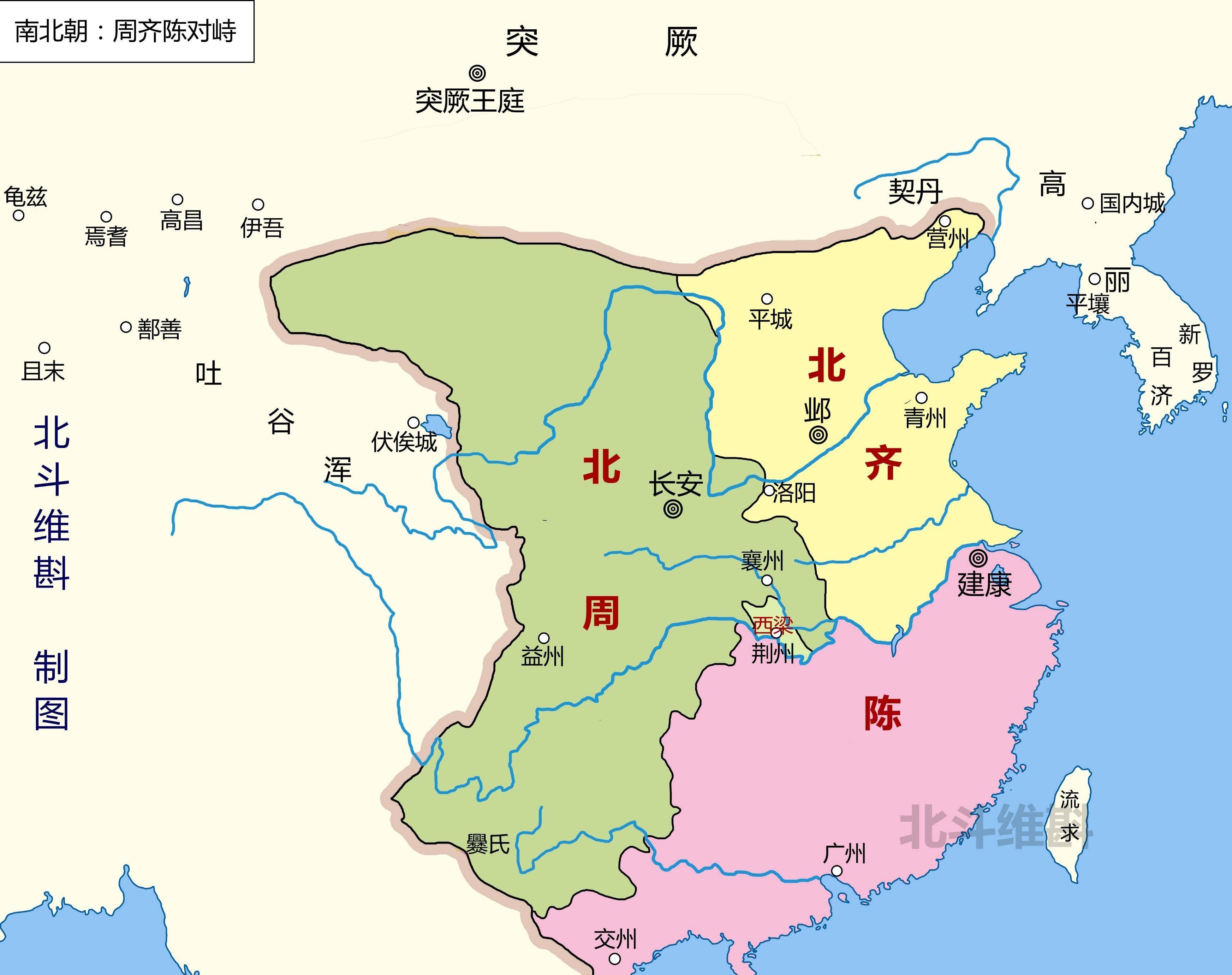 南朝地图全图图片