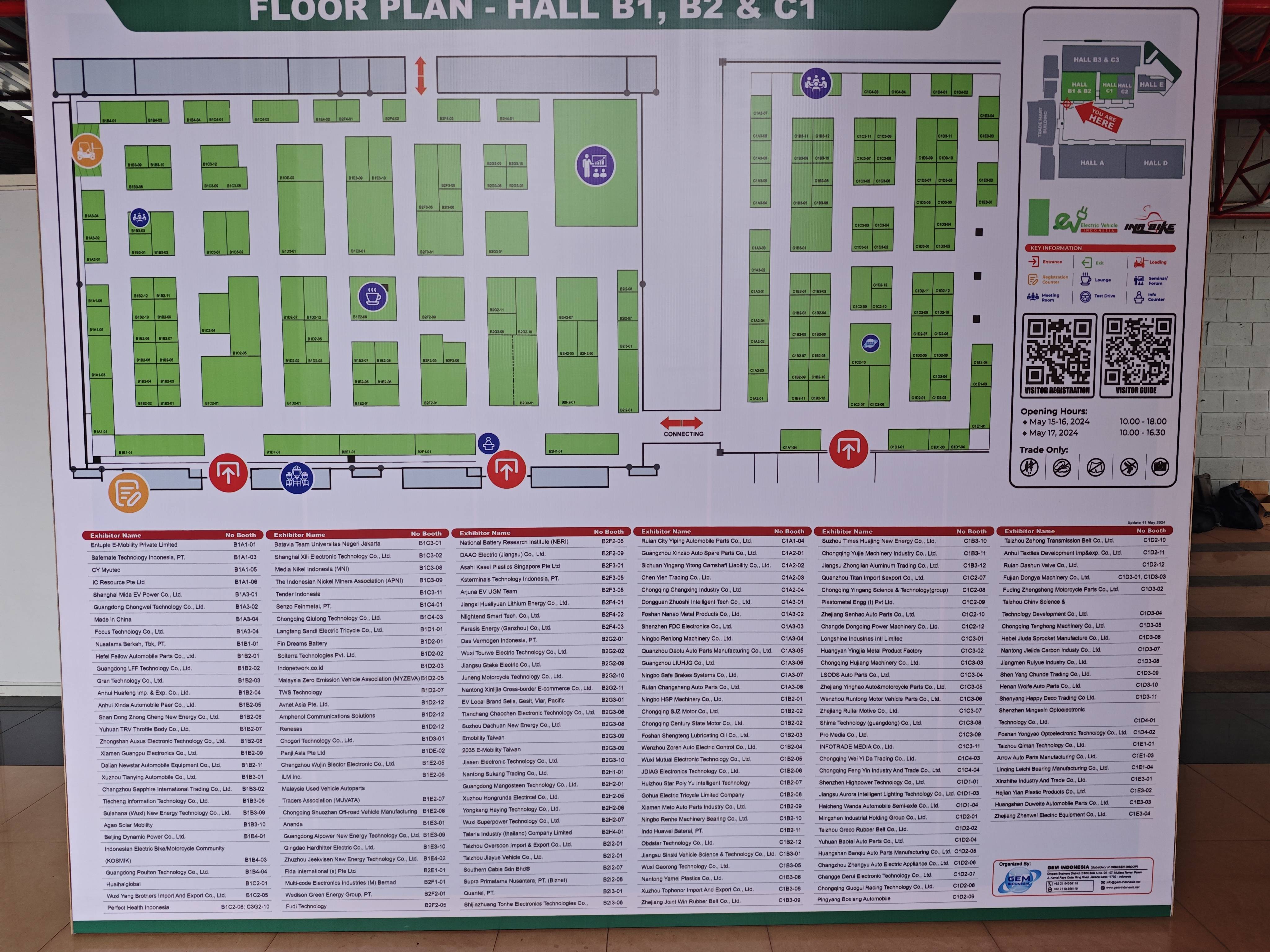 2024年印度尼西亚雅加达国际汽配展,展位图展后报告