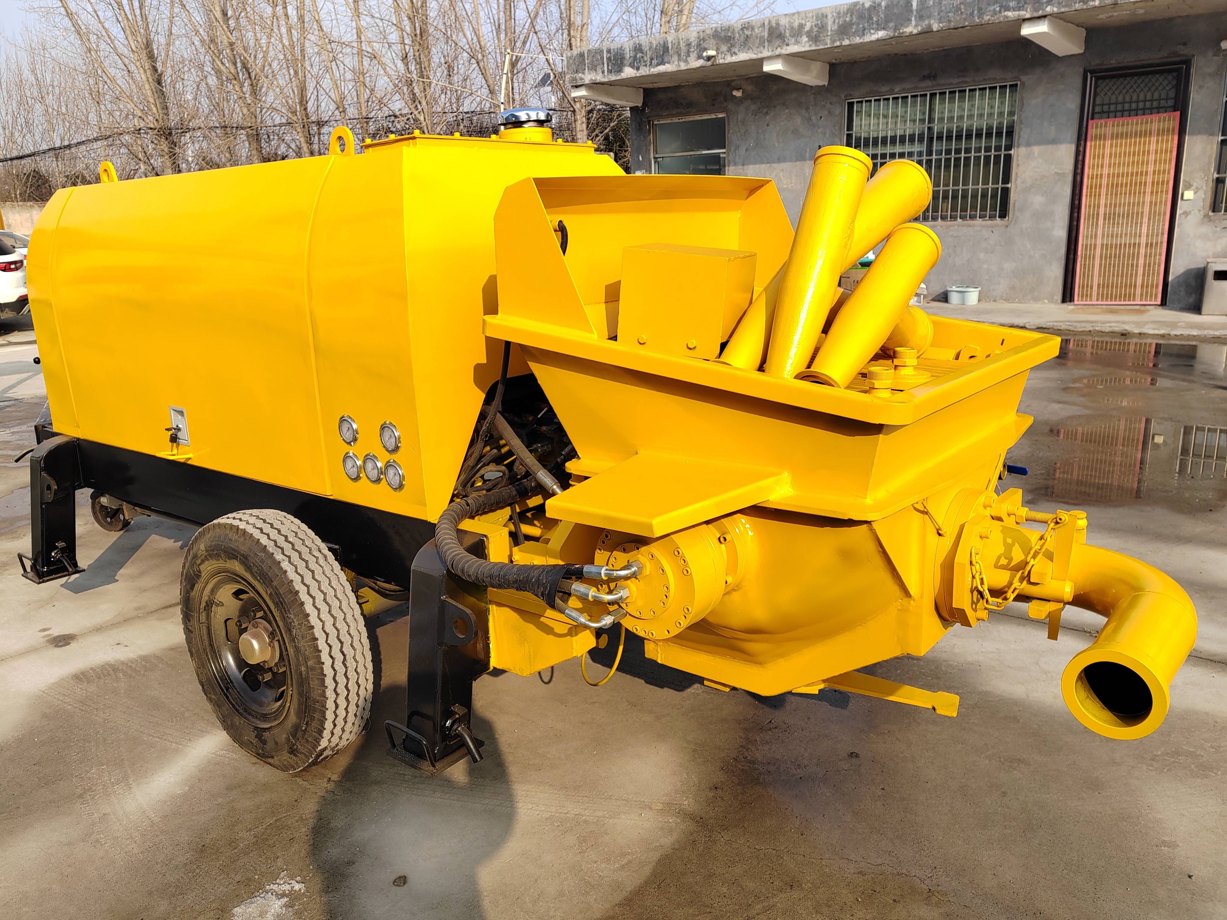 液压式混凝土运输输送泵车 细石输送泵的操作规程及注意事项