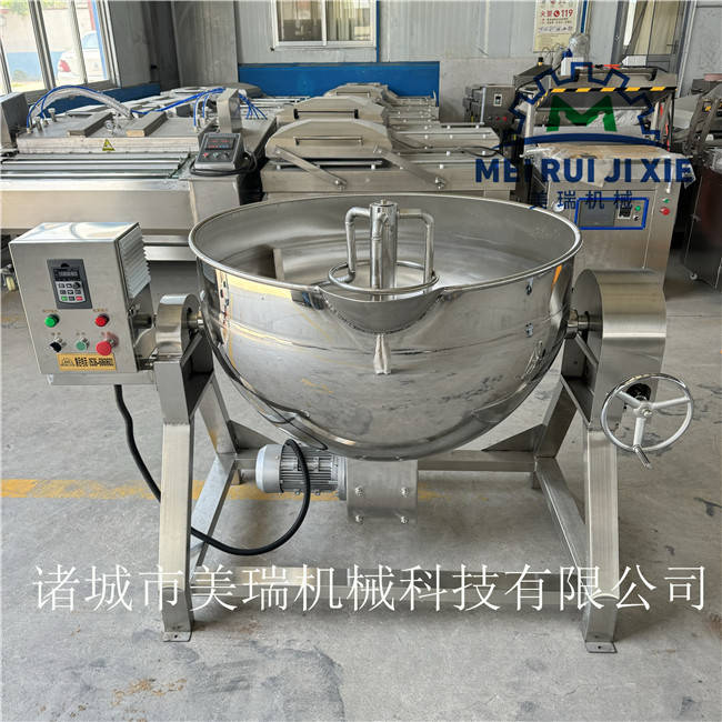 蒸汽夹层锅 不锈钢带搅拌夹层锅 导热油夹层锅 电加热蒸煮锅 大型果酱