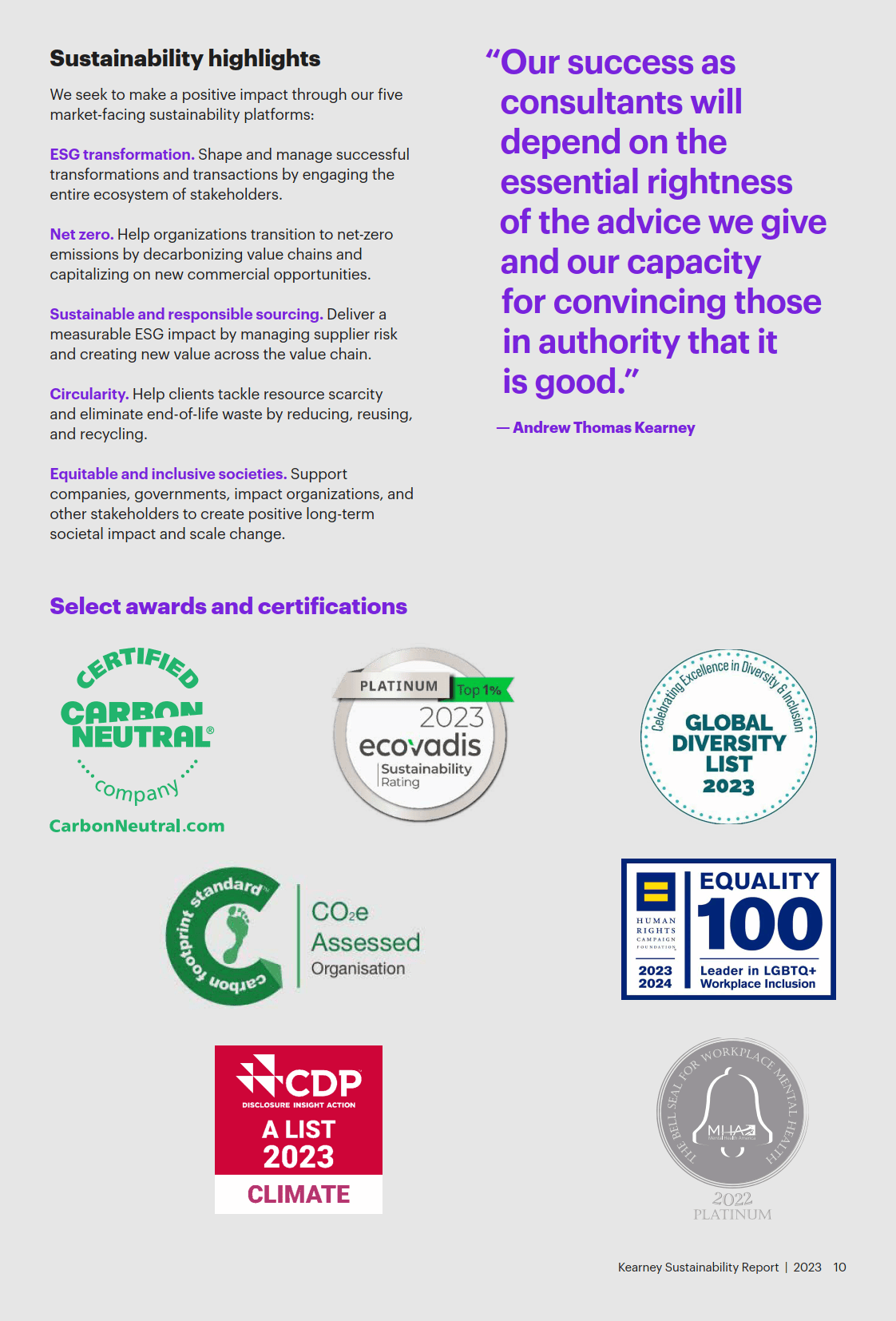 2023年科尔尼可持续发展报告-英