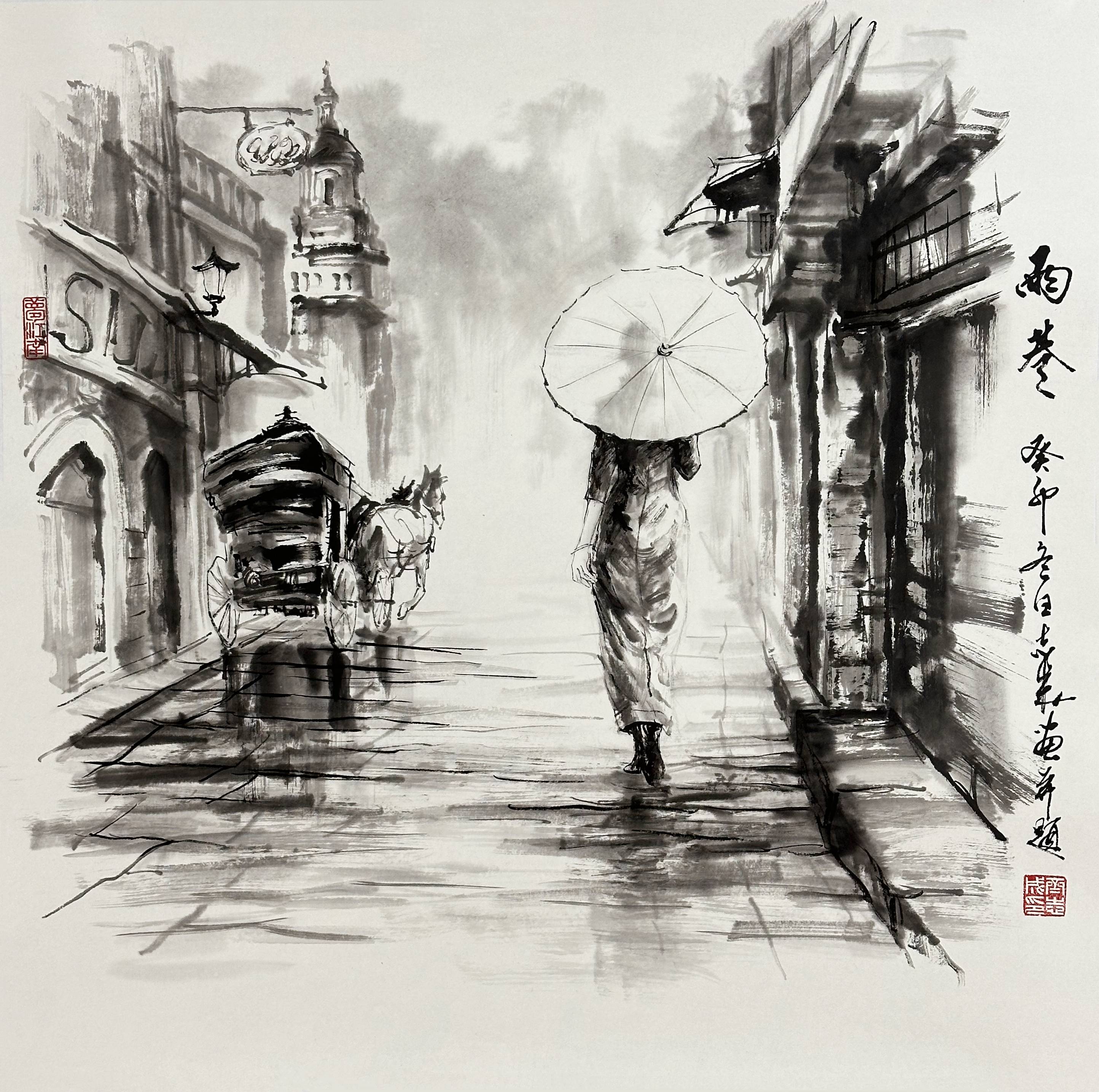 画家齐志成|雨巷丹青妙手,当代人物画名家!