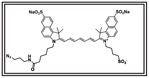 sulfo-icg-n3是一种带负电荷的聚甲基菁染料_产品_分子结构_生物