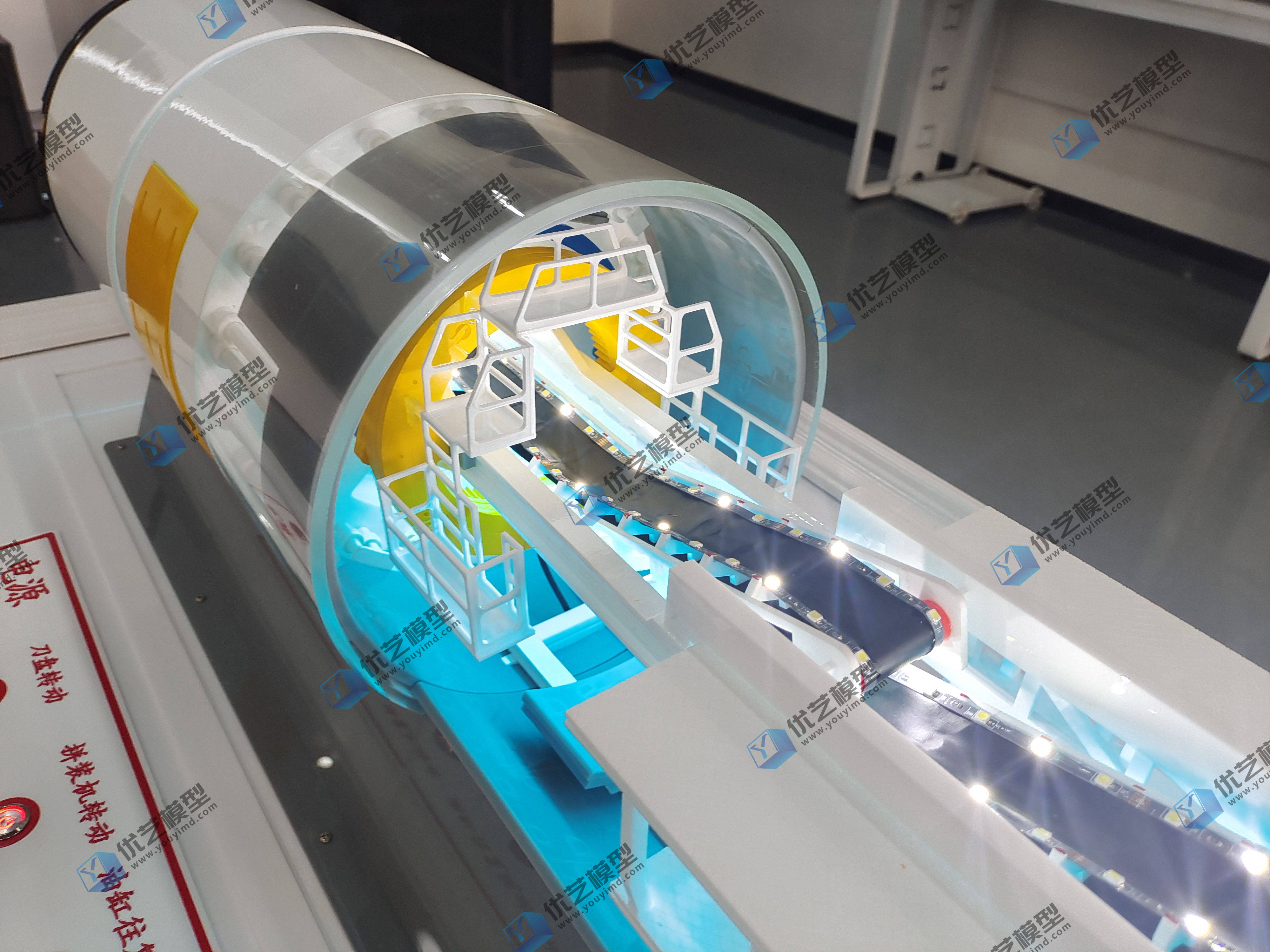 湖南优艺——tbm隧道掘进机模型