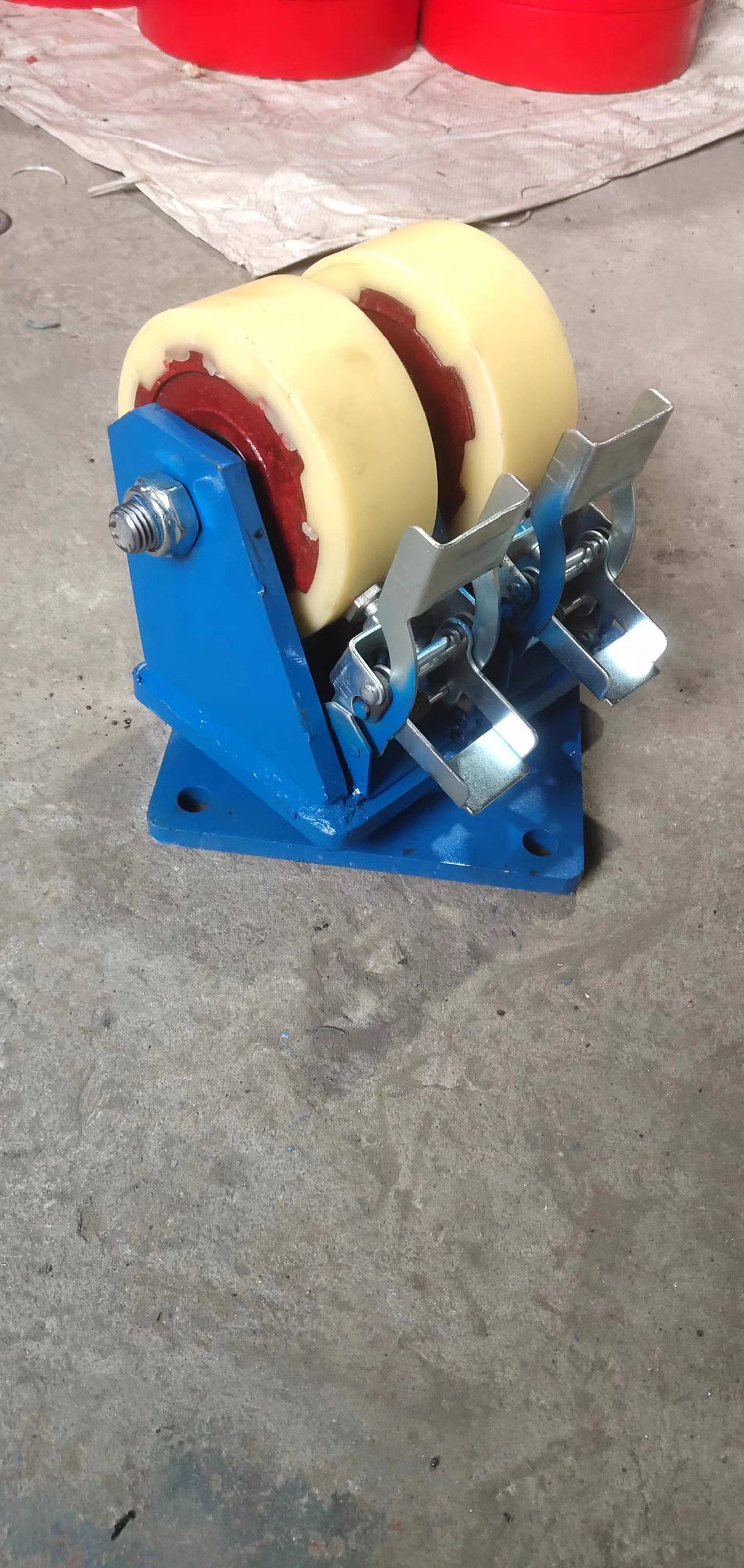 双排10寸重型脚轮 1吨全铁重型脚轮 2吨铁芯重型万向轮