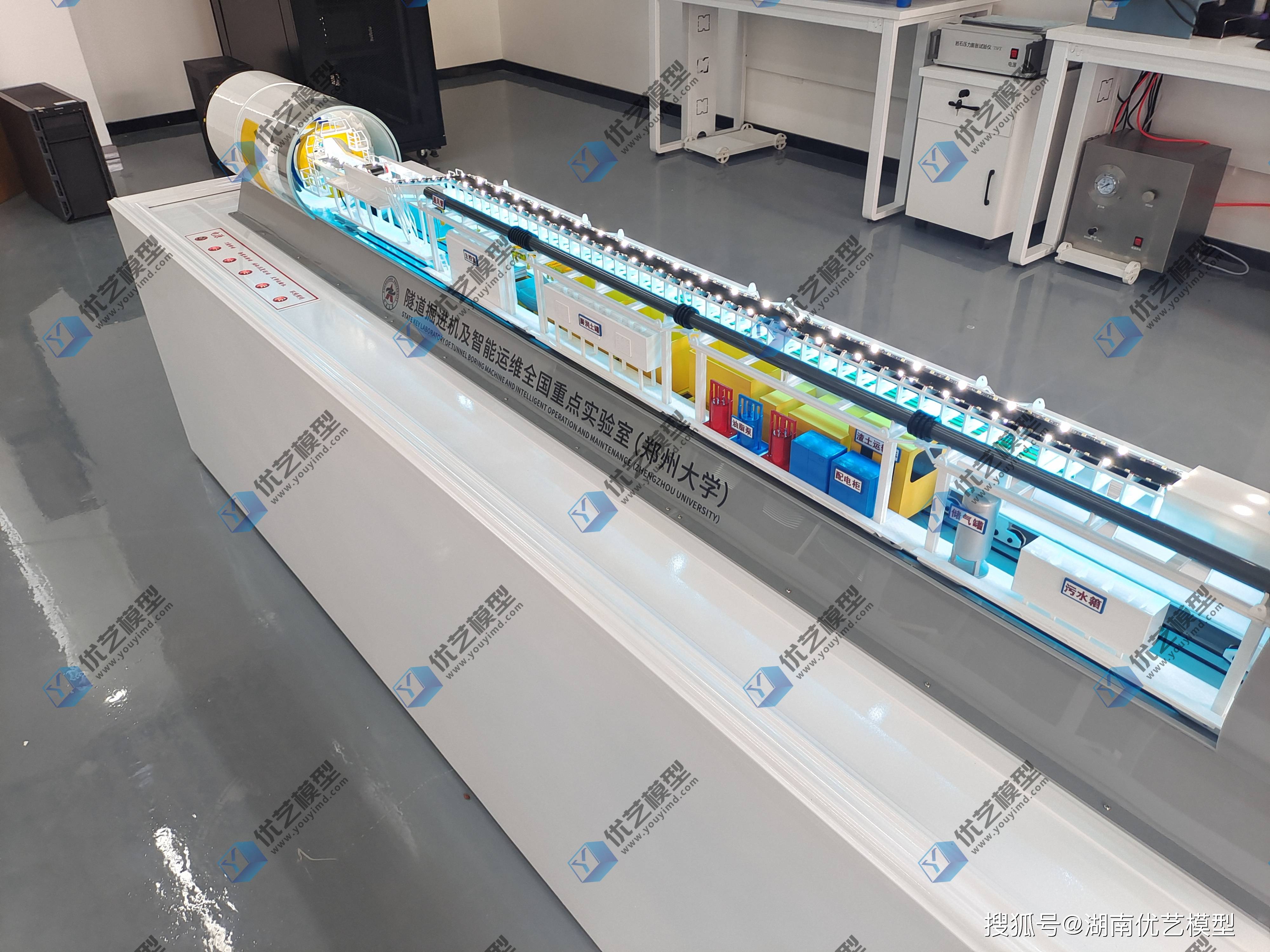 湖南省优艺模型——tbm盾构机结构动态仿真模型