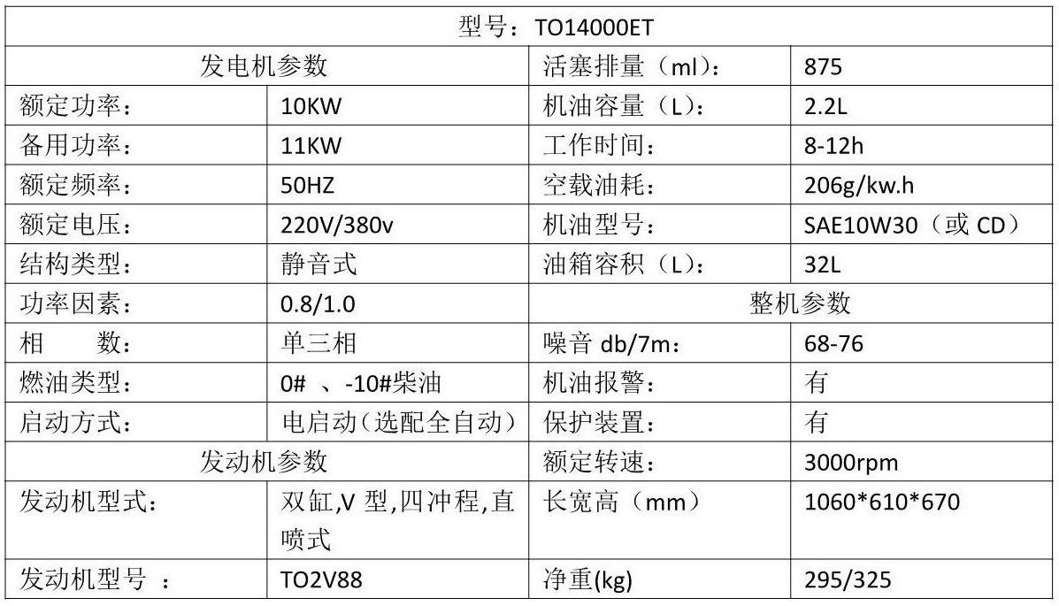 10kw移动式柴油发电机