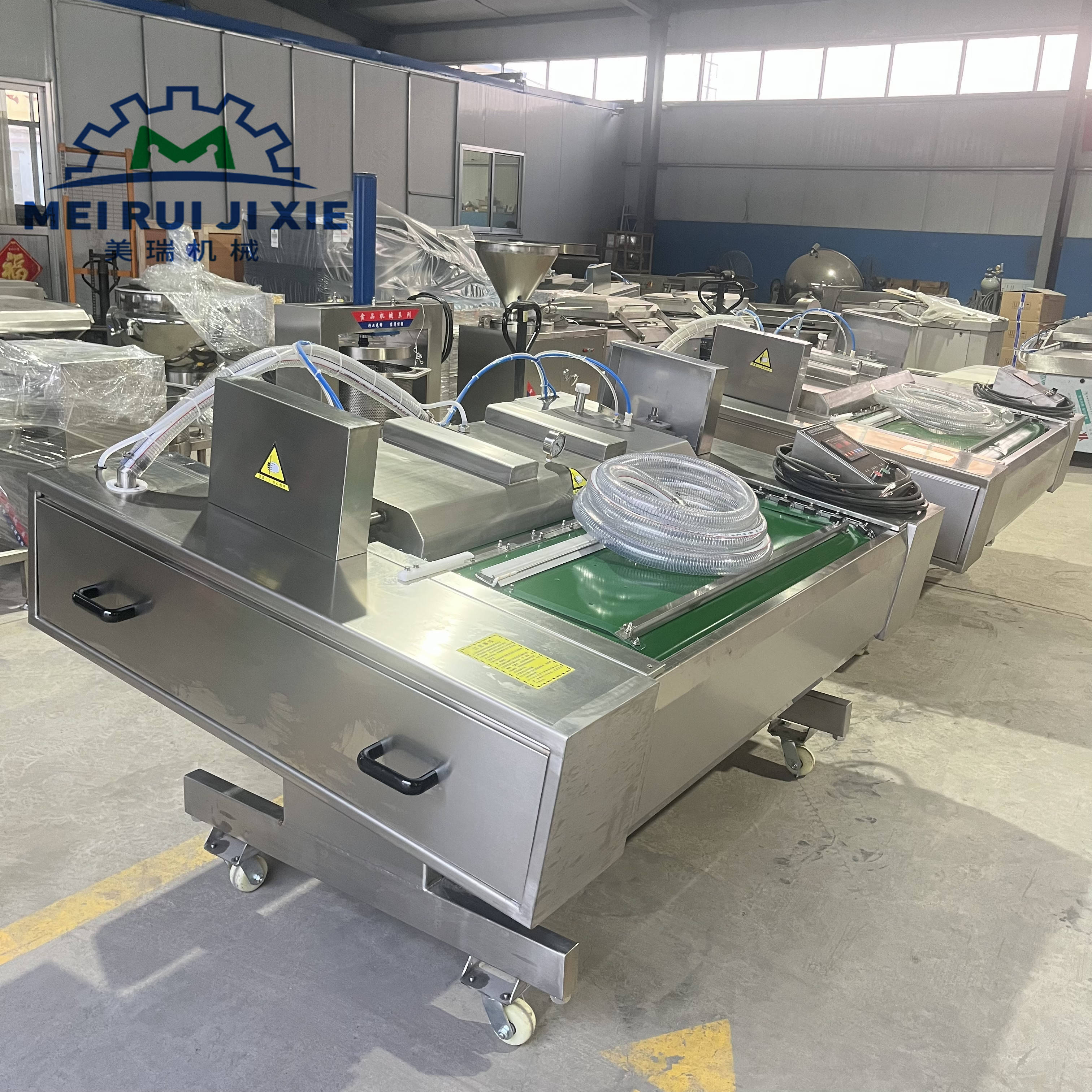 双室真空包装机 苕皮真空封口设备 海参烧鸡滚动真空封口机 真空包装