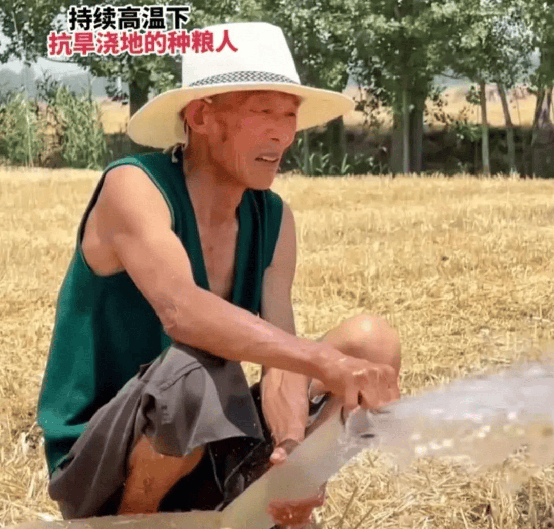 太不容易了!河南农民冒着近40度高温浇地抗旱,网友评论炸锅!_农作物_