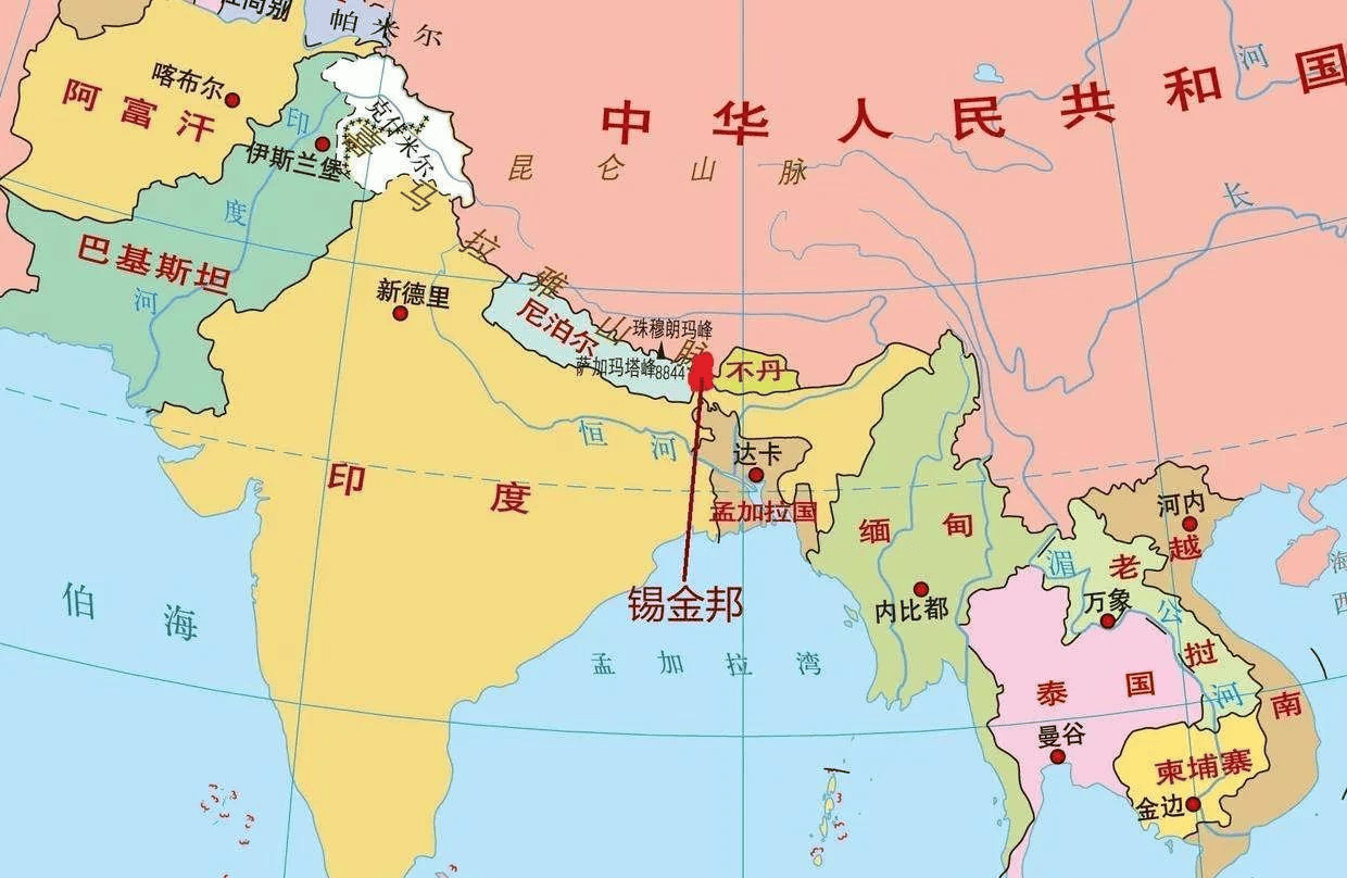 孟加拉湾地理位置地图图片