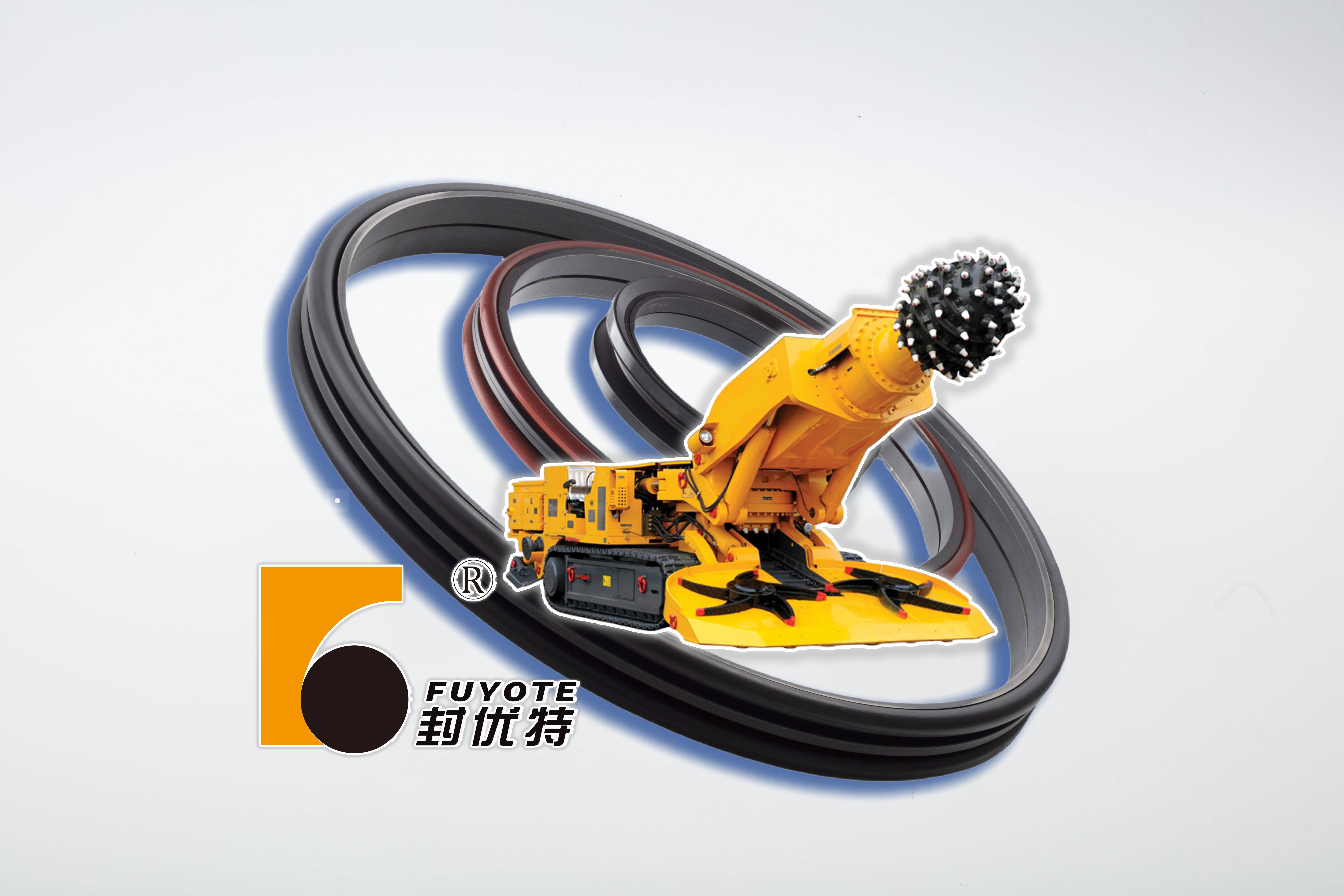 掘进机工作臂靠近截割头处安装浮动油封