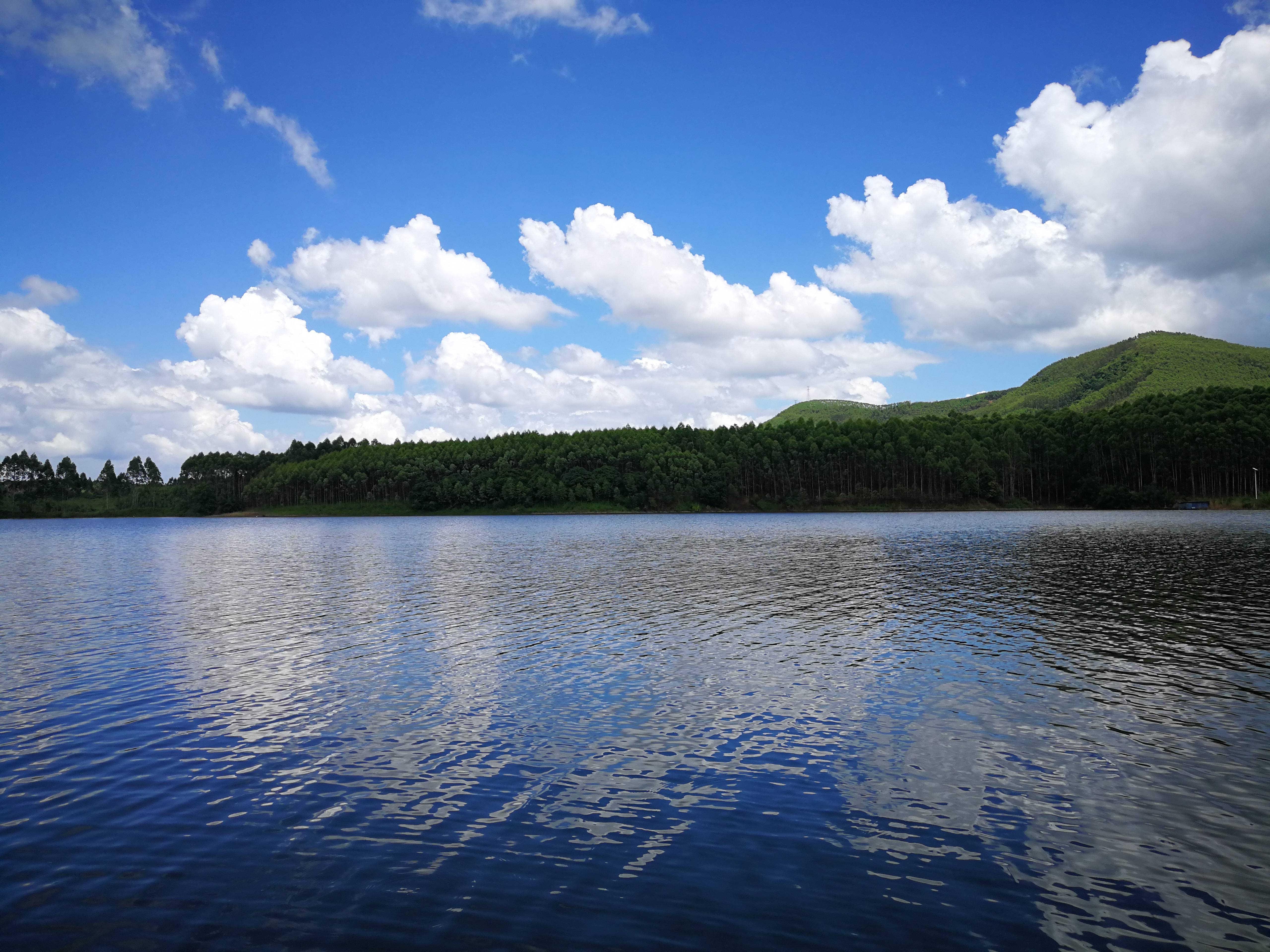 凤凰湖周末游记|寻趣山水间_渔网_湖面_老表