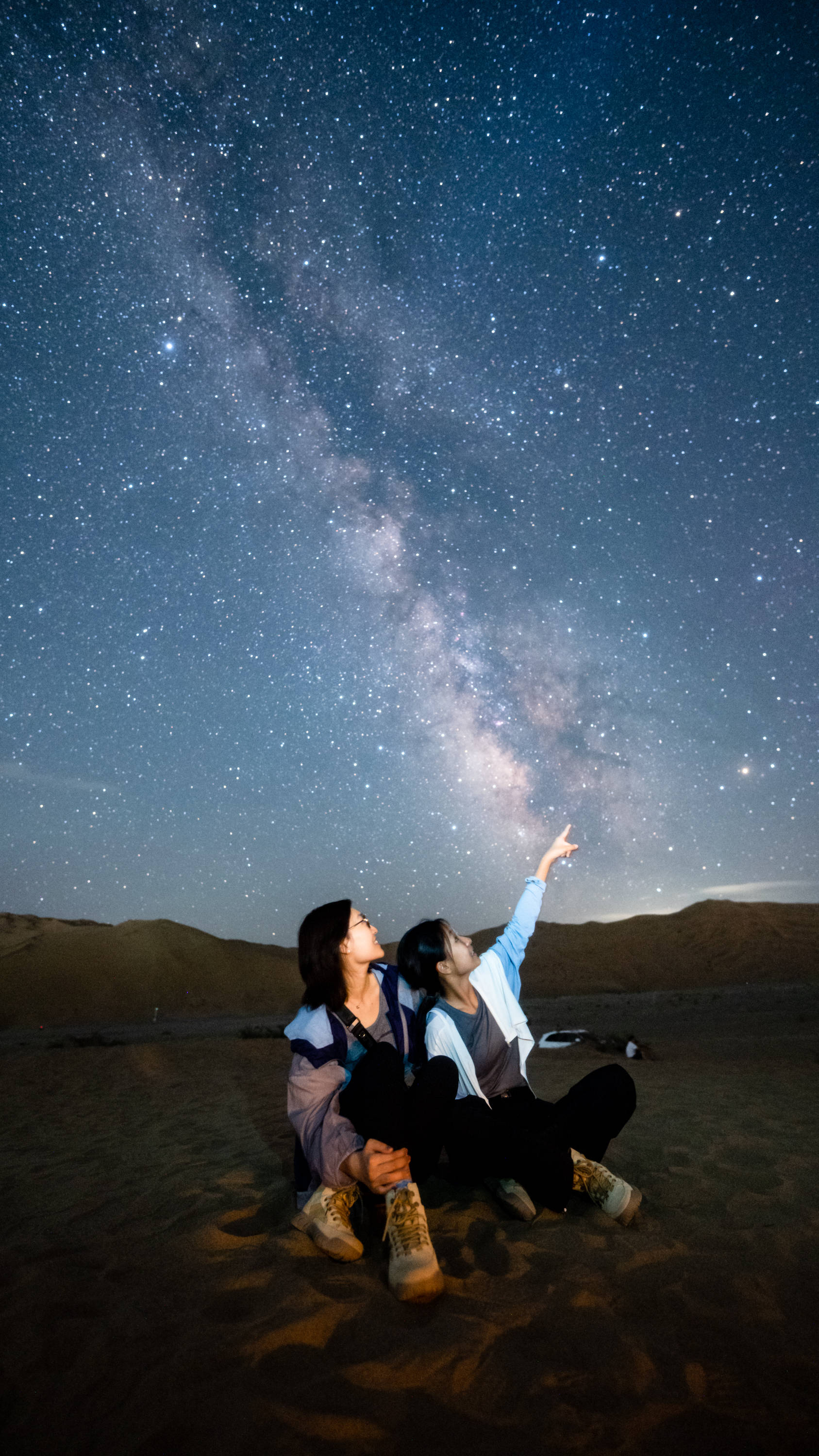 沙漠观星研学,敦煌鸣沙山的星空之旅!