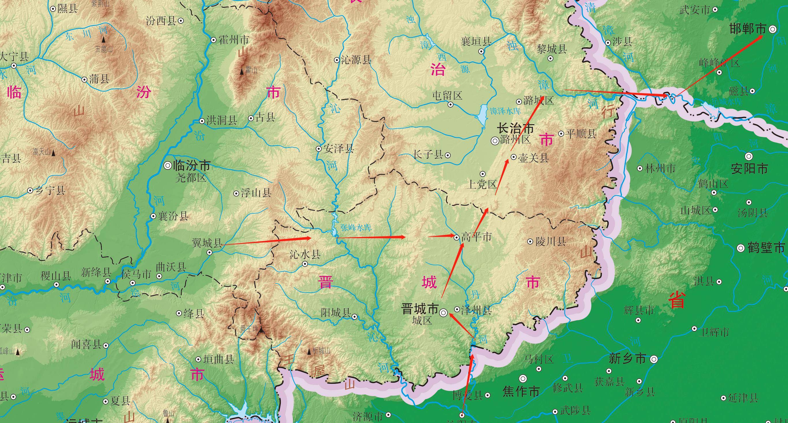 邯郸廉颇大街走向图图片