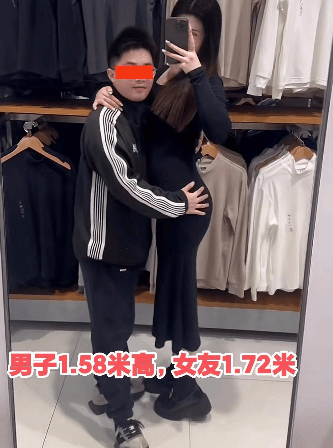 女高男矮 接吻图片