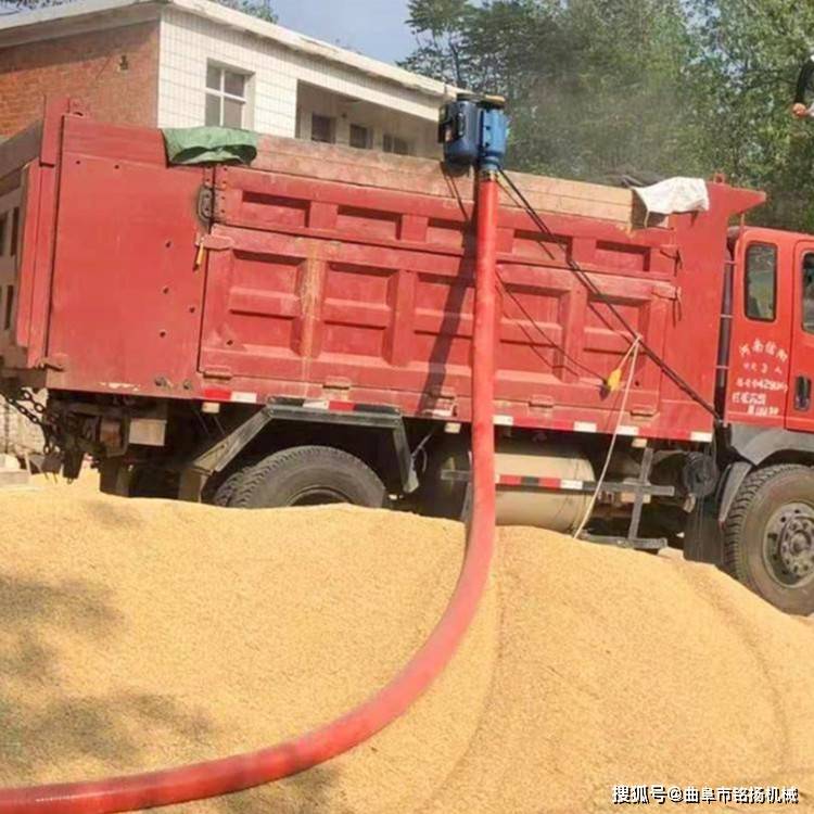电动车载式吸粮机 移动式自动送料机 农用软管抽粮机