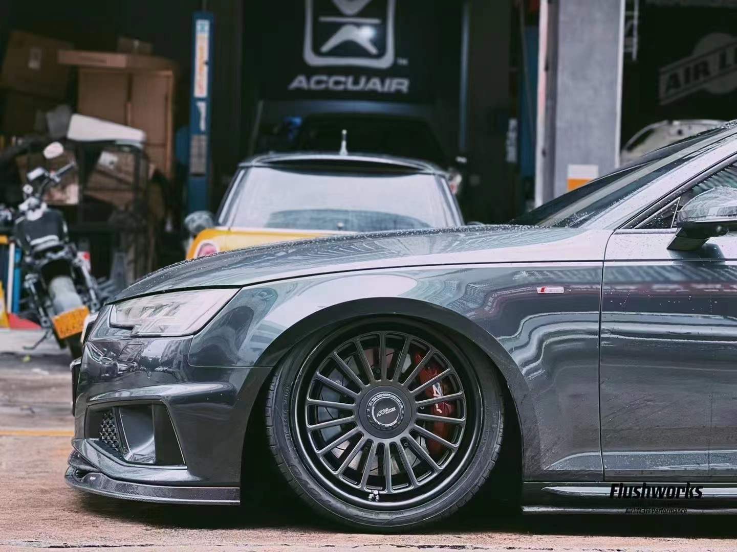 奥迪 A4:气动避震改装,突破平凡的魅力之旅_搜狐汽车_搜狐网