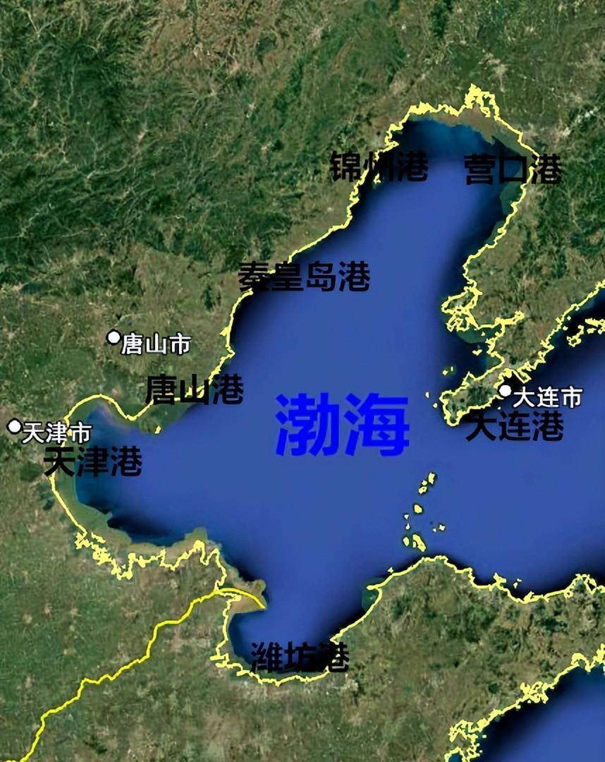 渤海湾海区图图片