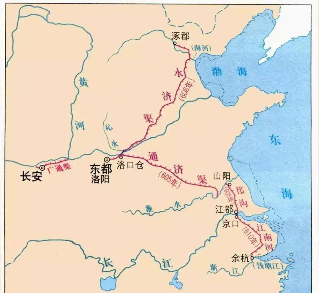 元朝京杭大运河图片