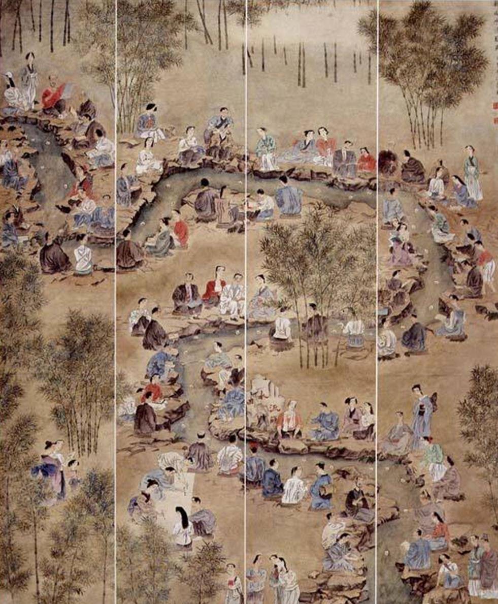 这叫"曲水流殇",也就是传