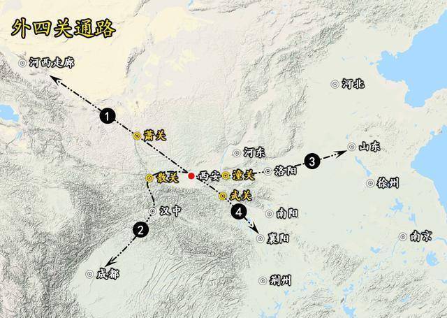 崤山地图图片